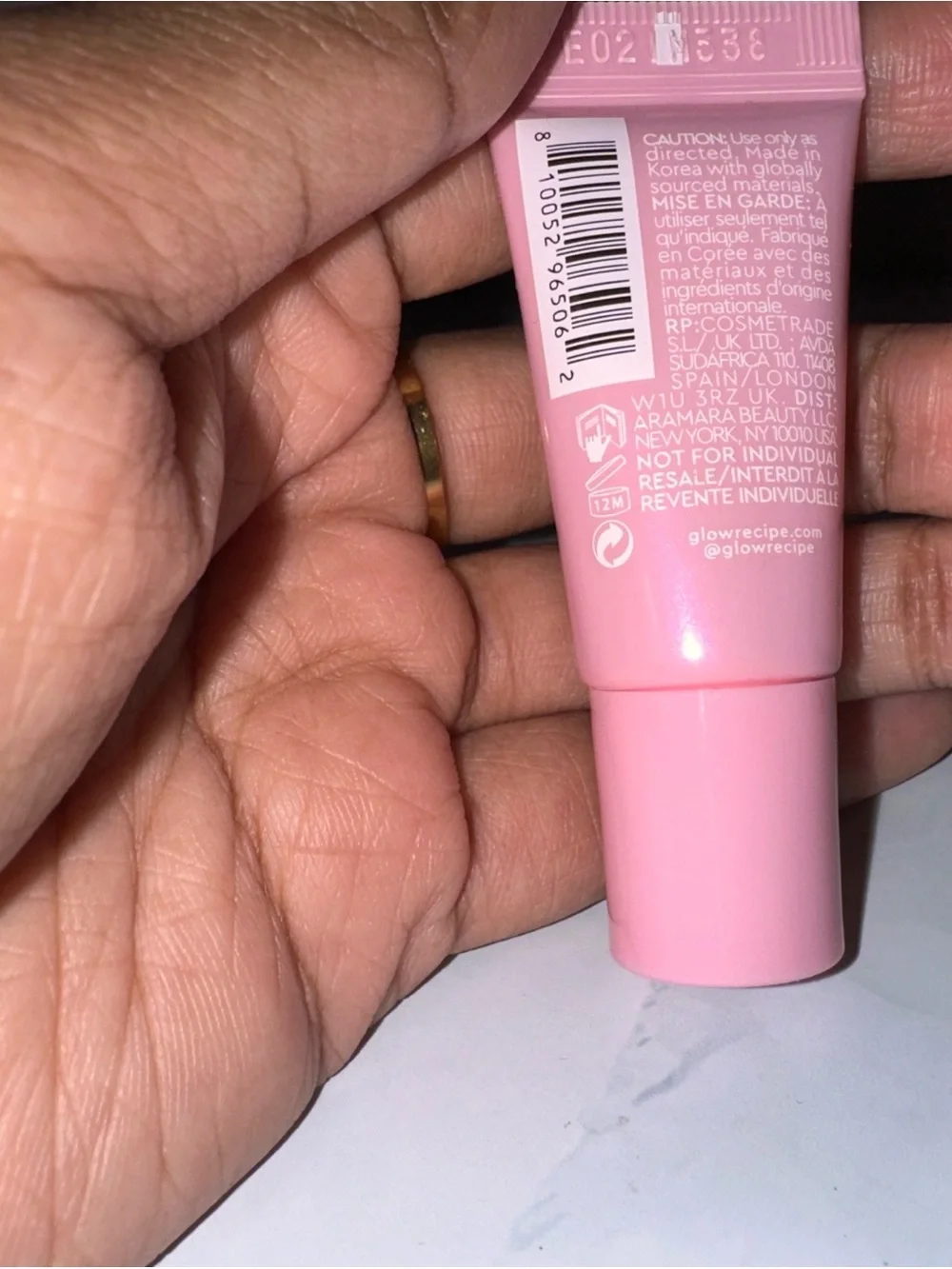 Glow Recipe Glass Balm Watermelon Bingsoo Lip Balm - Pink mini